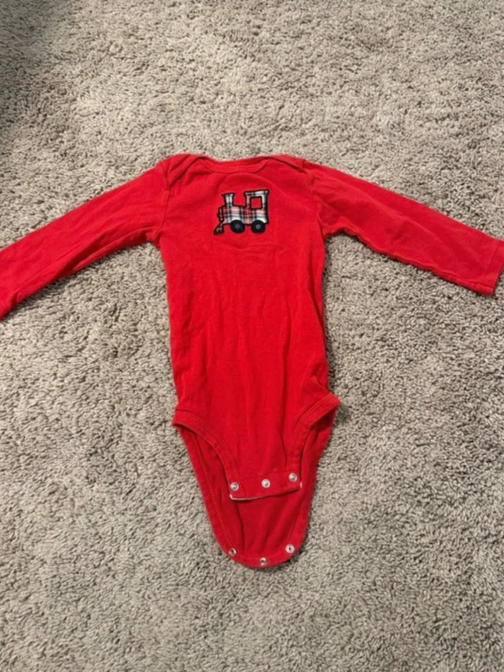Kids Long-Sleeve One-Piece Bodysuit Pack - Red, Black, White, Gray